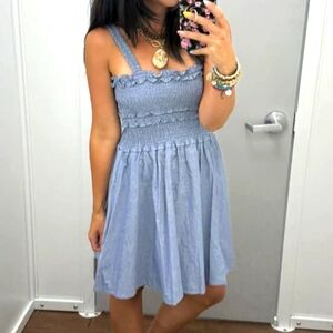 NWT Celebrity Pink Smocked Western Boho Dress Size Small